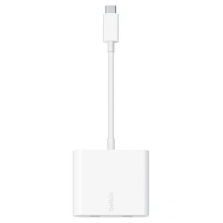Переходник Belkin Connect USB-C Data + Charge Adapter (WCZ002dsWH-APL)
