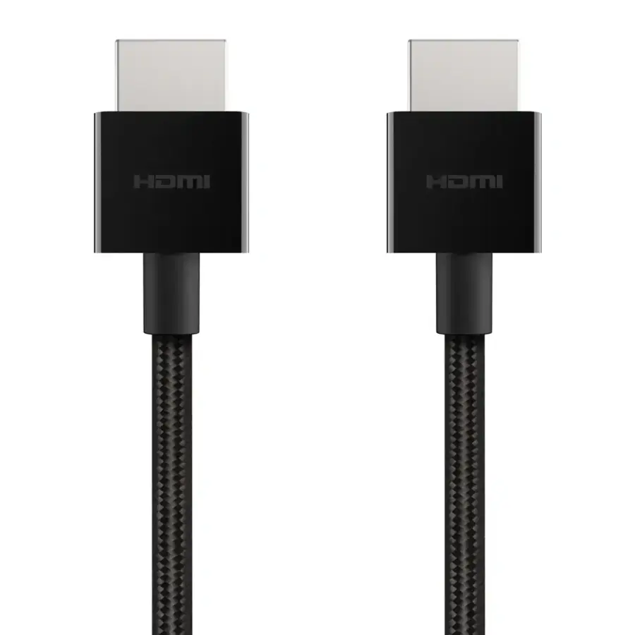 Кабель Belkin 8K Ultra High Speed HDMI 2.1 Braided Cable 2m - Black (AV10176BT2M-BLK)