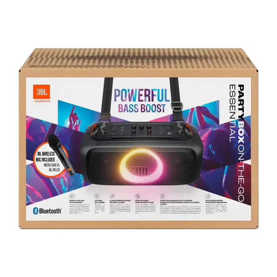 Колонка JBL PartyBox On-The-Go Essential (JBLPBOTGESEU)