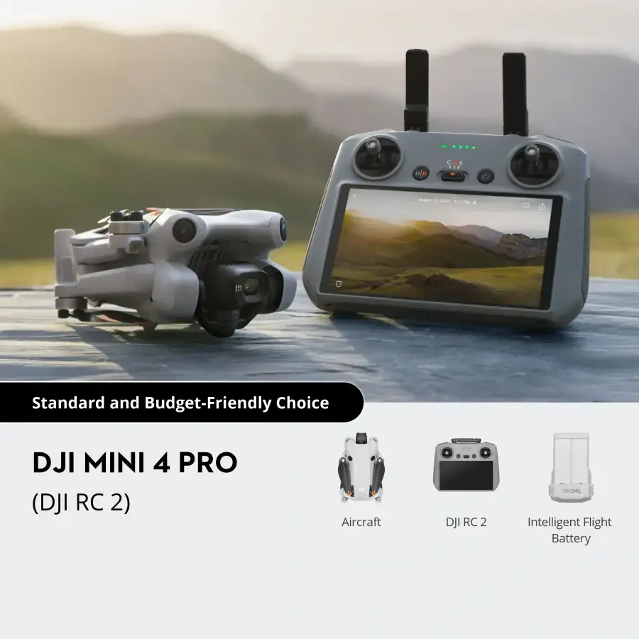 Квадрокоптер DJI Mini 4 Pro [DJI RC 2] (CP.MA.00000732.01)
