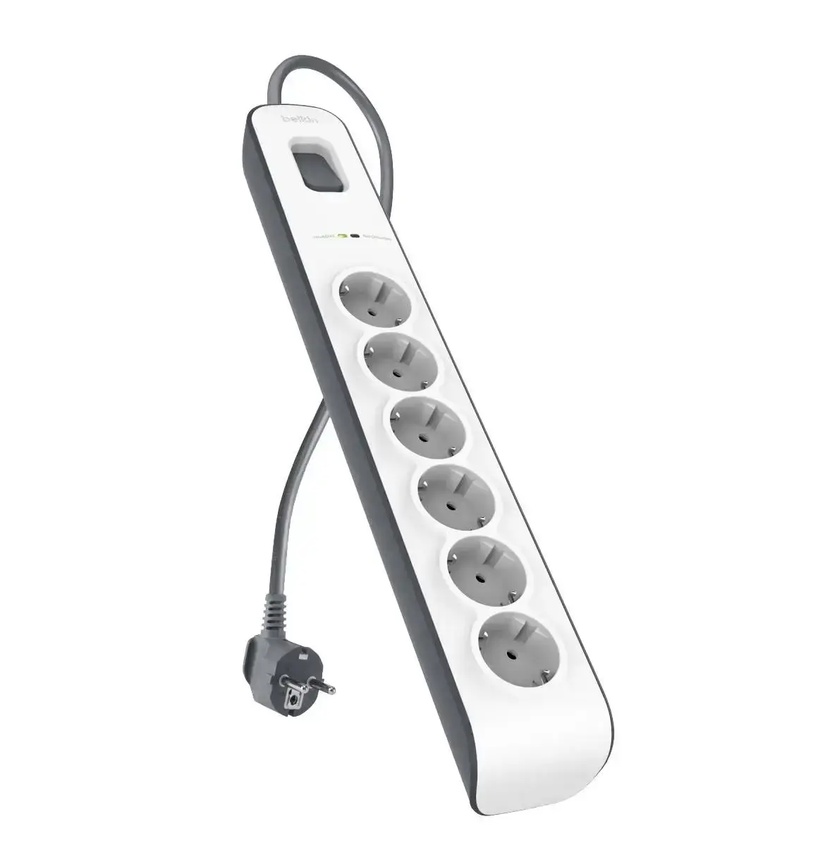 Сетевой фильтр-удлинитель Belkin 6-Outlet Surge Protector 2m, 6 розеток (BSV603vf2M)