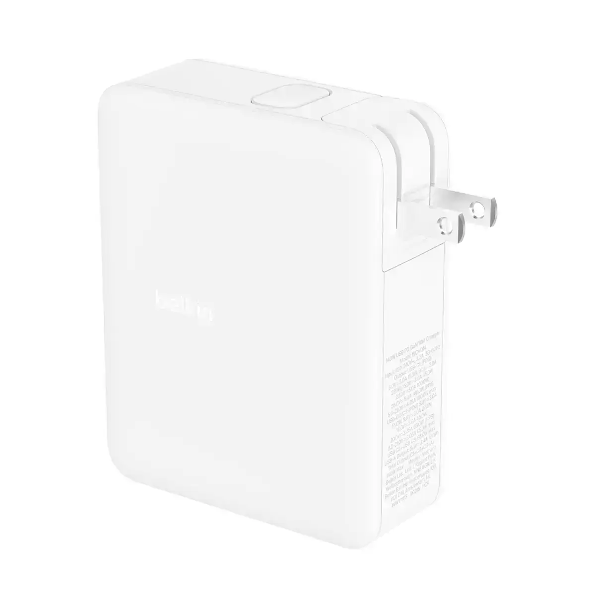 Мережевий зарядний пристрій Belkin BoostCharge Pro 140W 4-Port GaN Wall Charger (WCH014btWH)