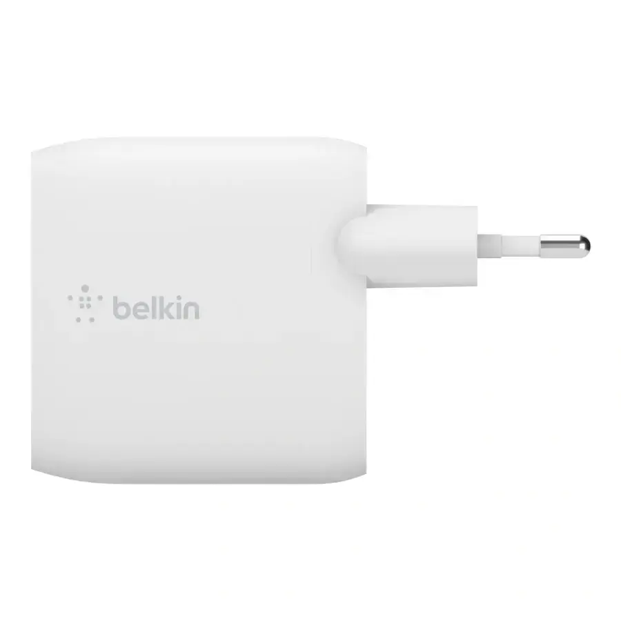 Мережевий зарядний пристрій з кабелем Belkin BoostCharge Dual USB-A Wall Charger 24W + USB-A to USB-C cable (WCE001VF1MWH)
