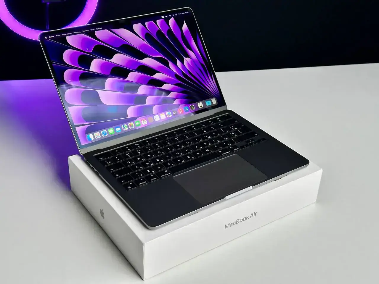 OPEN BOX MacBook Air 13.6" Space Gray 2022 (MLXX3) (M2/8GB/512SSD)🔋100% (Состояние - 10/10. Комплект - Полный | гарантия - 3 мес.) - Cycle 1