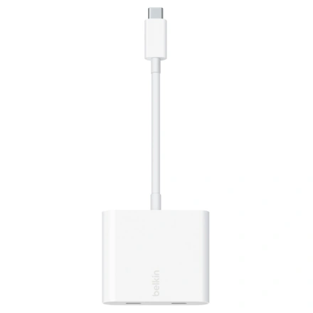 Перехідник Belkin Connect USB-C Data + Charge Adapter (WCZ002dsWH-APL)