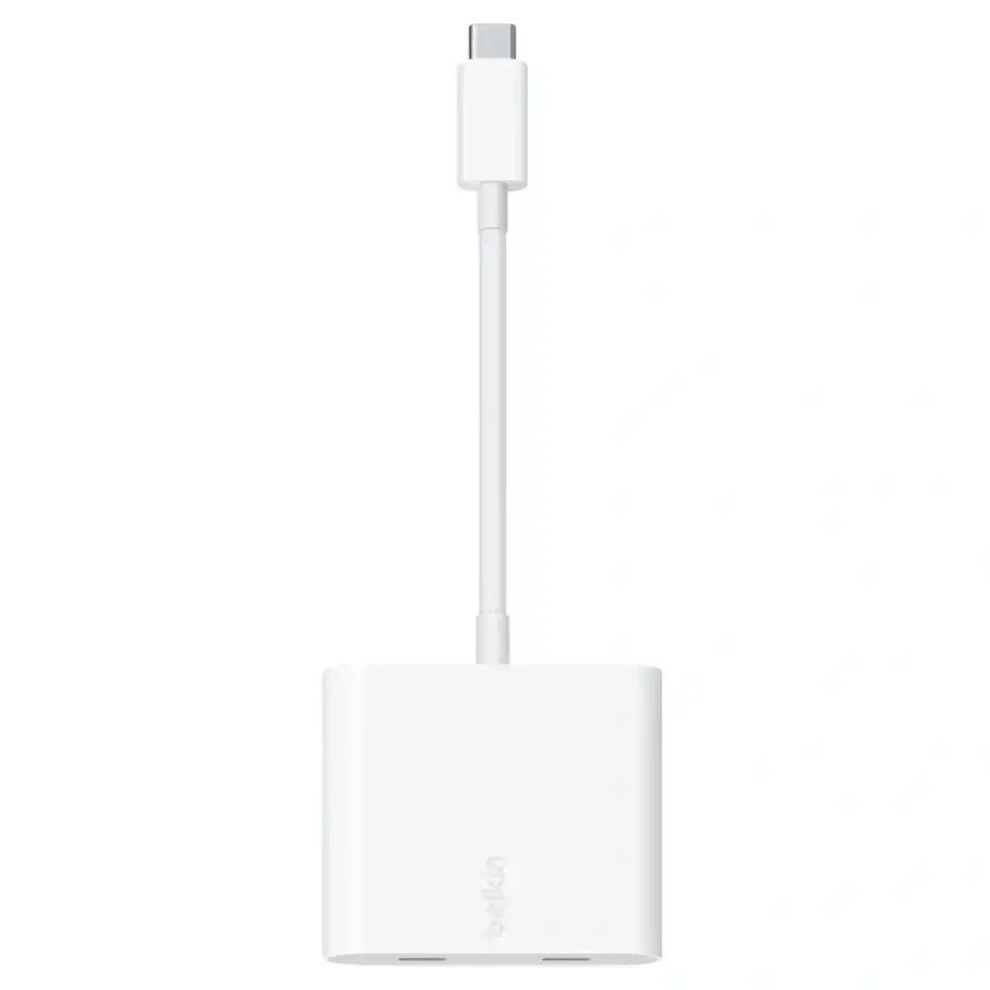 Перехідник Belkin Connect USB-C Data + Charge Adapter (WCZ002dsWH-APL)