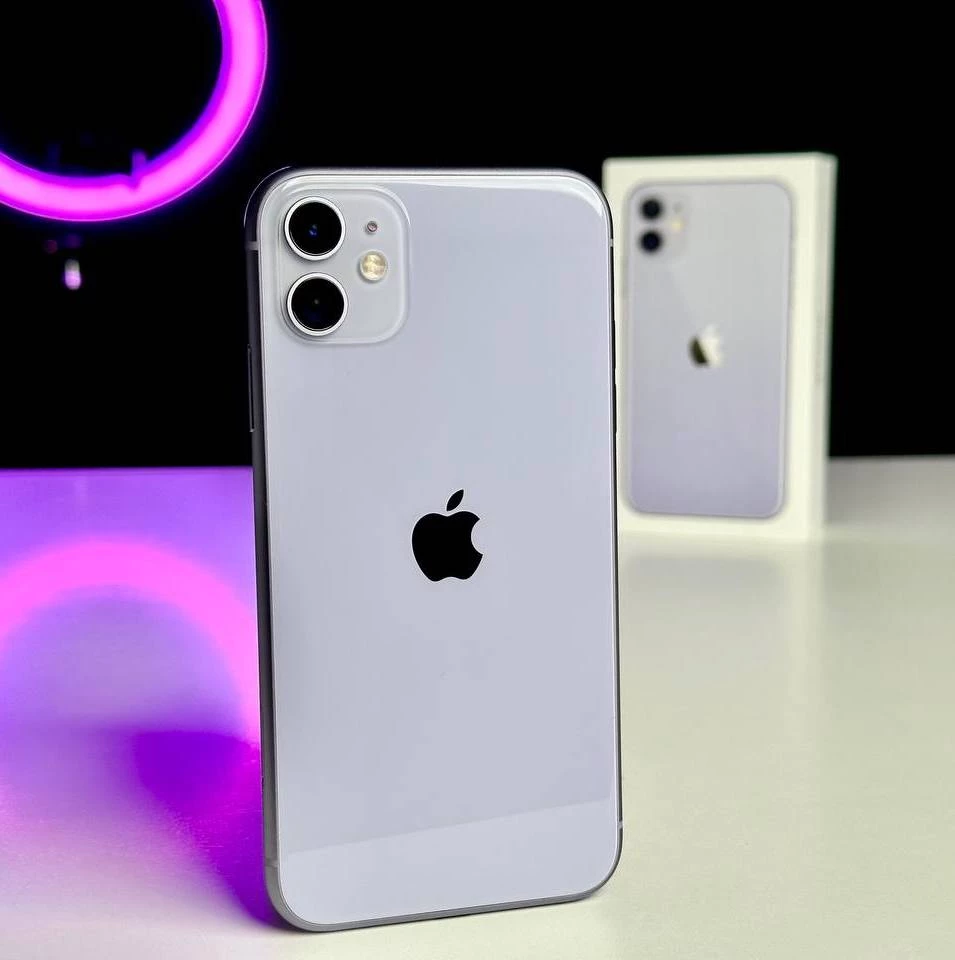 USED Apple iPhone 11 128GB Purple (MWLJ2)🔋100%(Состояние - 9.9/10, Комплект - Полный | гарантия - 1 мес.)