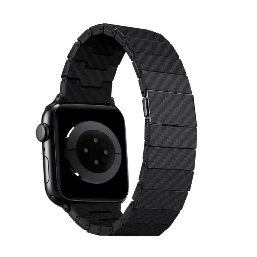 Ремінець Pitaka Carbon Fiber Watch Band Retro Black/Grey for Apple Watch 49/45/44mm (AWB2311, AWB1004)