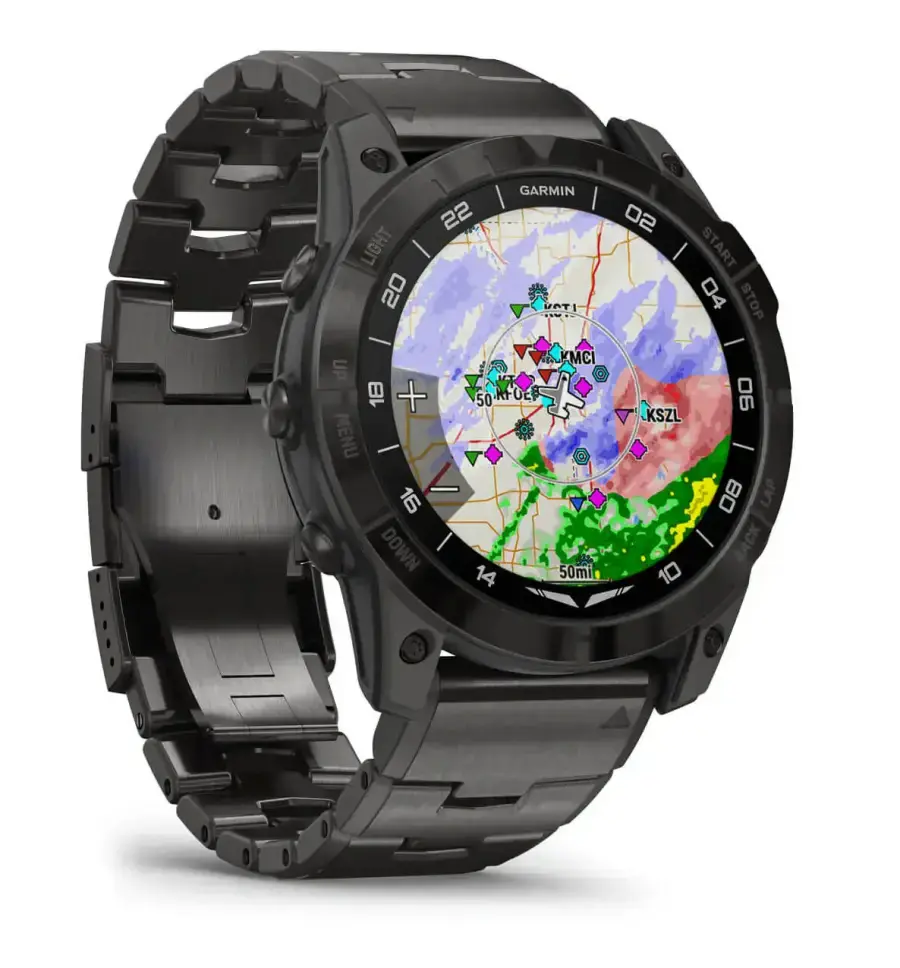 Смарт-годинник Garmin D2 Mach 1 Pro with Vented Titanium Bracelet (010-02804-80/81)