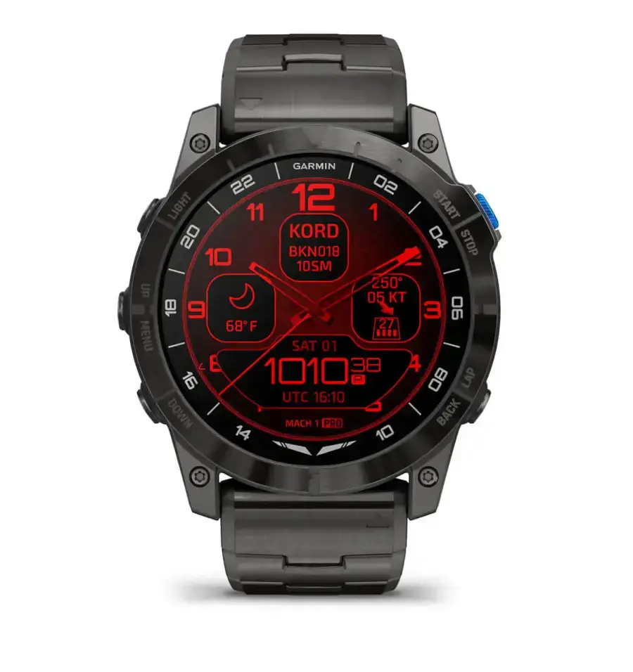 Смарт-годинник Garmin D2 Mach 1 Pro with Vented Titanium Bracelet (010-02804-80/81)