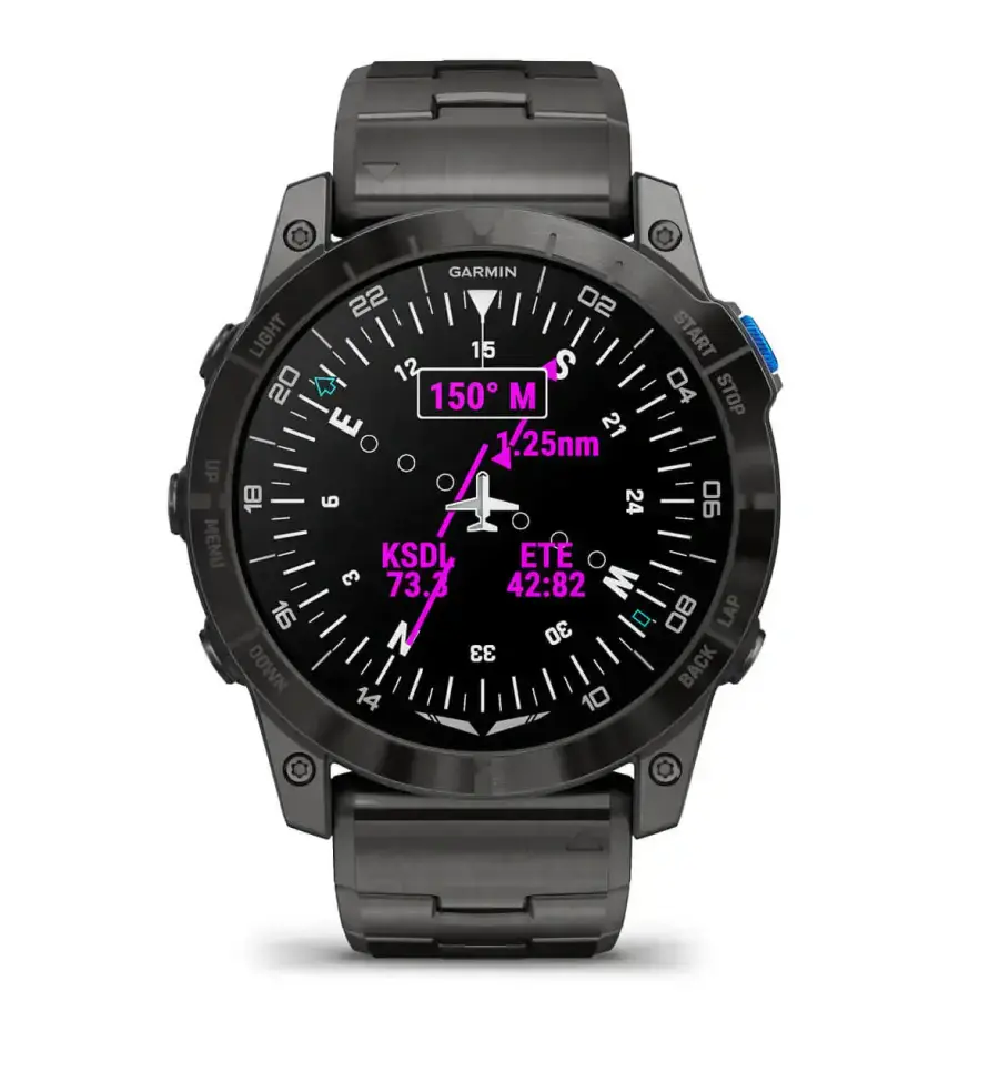 Смарт-годинник Garmin D2 Mach 1 Pro with Vented Titanium Bracelet (010-02804-80/81)