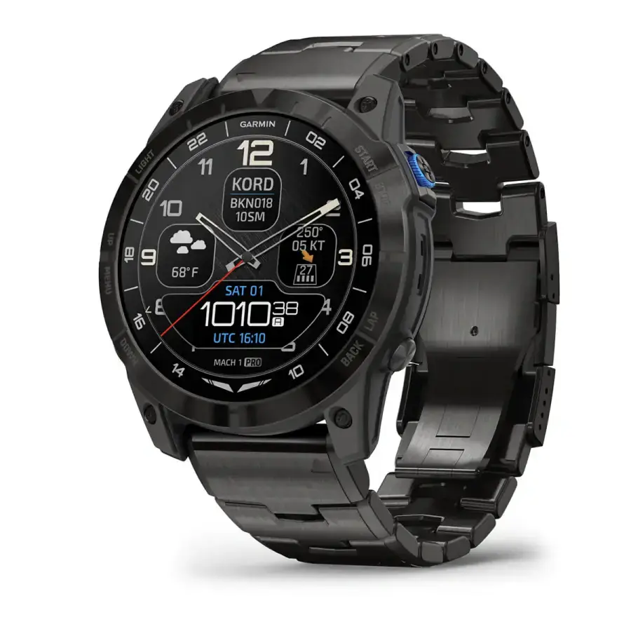 Смарт-годинник Garmin D2 Mach 1 Pro with Vented Titanium Bracelet (010-02804-80/81)