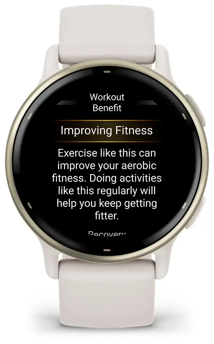 Смарт-годинник Garmin Vivoactive 5 Cream Gold Aluminum Bezel with Ivory Case and Silicone Band (010-02862-11)