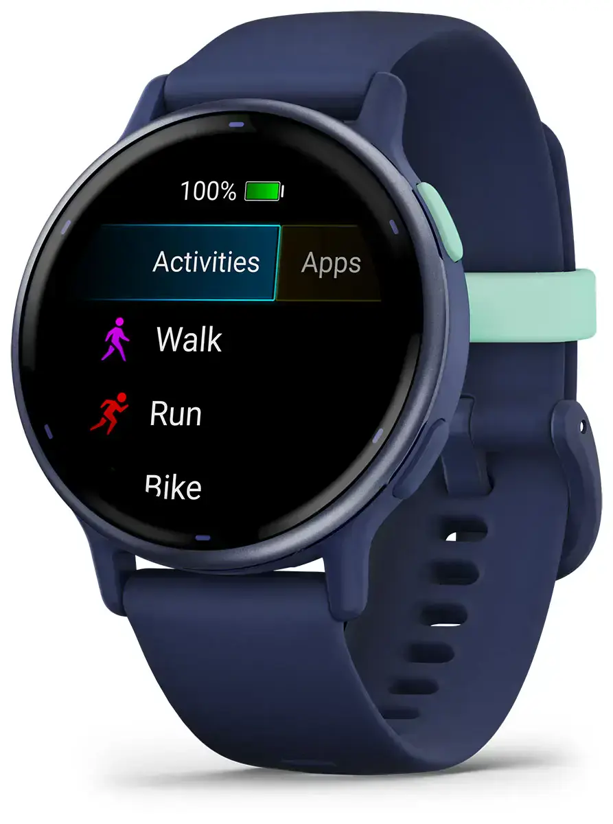 Смарт-часы Garmin Vivoactive 5 Metallic Navy Aluminum Bezel with Navy Case and Silicone Band (010-02862-12)