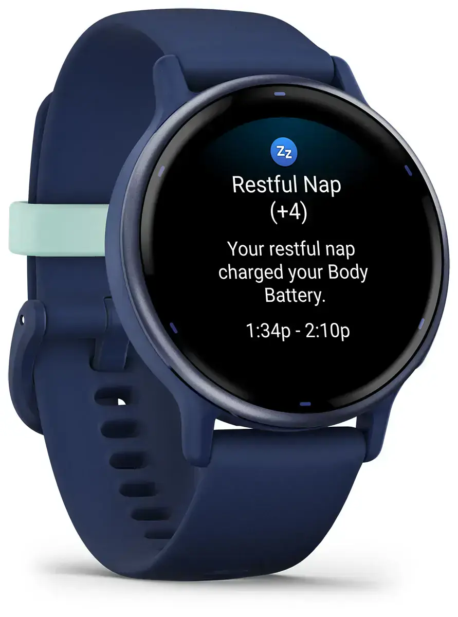 Смарт-часы Garmin Vivoactive 5 Metallic Navy Aluminum Bezel with Navy Case and Silicone Band (010-02862-12)