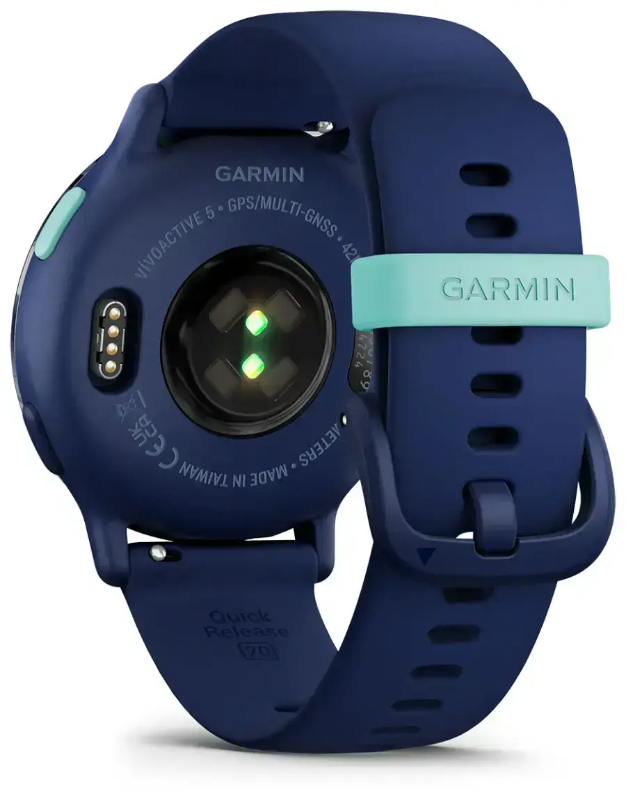 Смарт-годинник Garmin Vivoactive 5 Metallic Navy Aluminum Bezel with Navy Case and Silicone Band (010-02862-12)