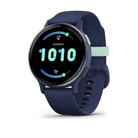 Смарт-годинник Garmin Vivoactive 5 Metallic Navy Aluminum Bezel with Navy Case and Silicone Band (010-02862-12)