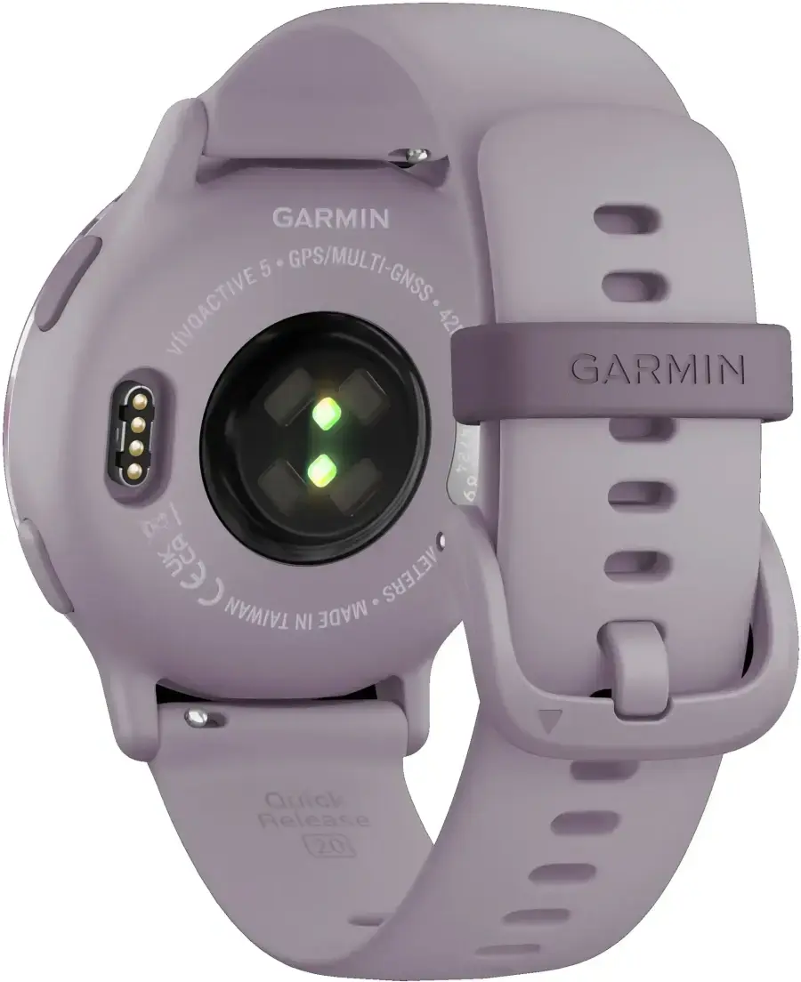 Смарт-годинник Garmin Vivoactive 5 Metallic Orchid Aluminum Bezel with Orchid Case and Silicone Band (010-02862-13)