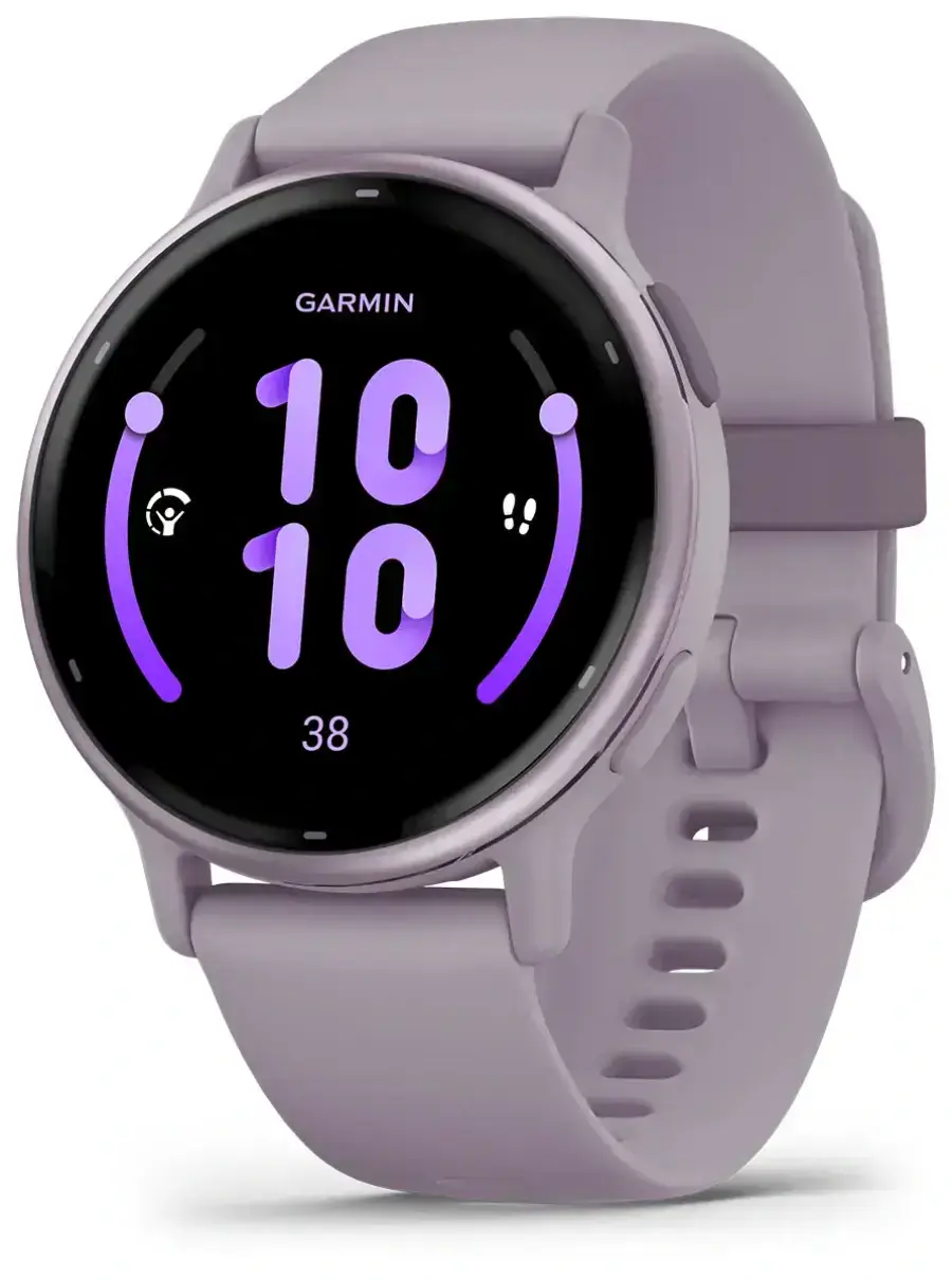 Смарт-годинник Garmin Vivoactive 5 Metallic Orchid Aluminum Bezel with Orchid Case and Silicone Band (010-02862-13)