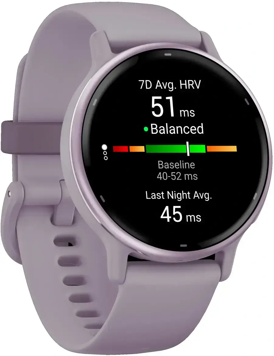 Смарт-годинник Garmin Vivoactive 5 Metallic Orchid Aluminum Bezel with Orchid Case and Silicone Band (010-02862-13)