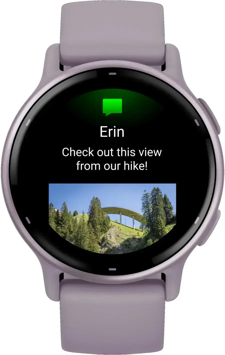 Смарт-годинник Garmin Vivoactive 5 Metallic Orchid Aluminum Bezel with Orchid Case and Silicone Band (010-02862-13)