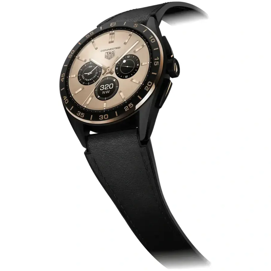 Смарт-годинник TAG HEUER CONNECTED Calibre E4 Bright Black Edition - 45 mm Titanium (SBR8A83.BT6302)