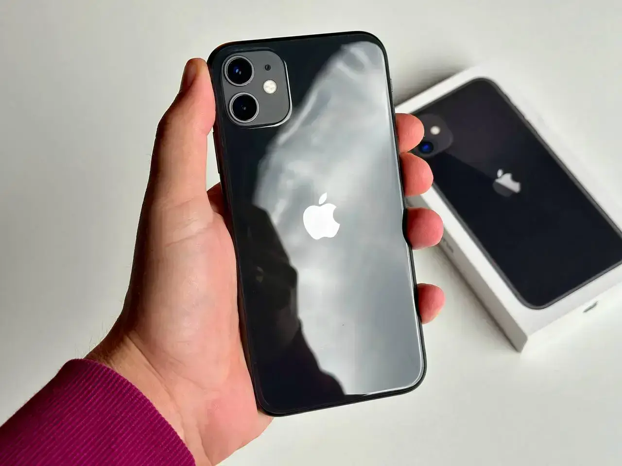 USED Apple iPhone 11 128GB Black (MHCX3, MHDH3)🔋87%(Стан - 9.5/10, Комплект - Повний | гарантія - 1 міс.)