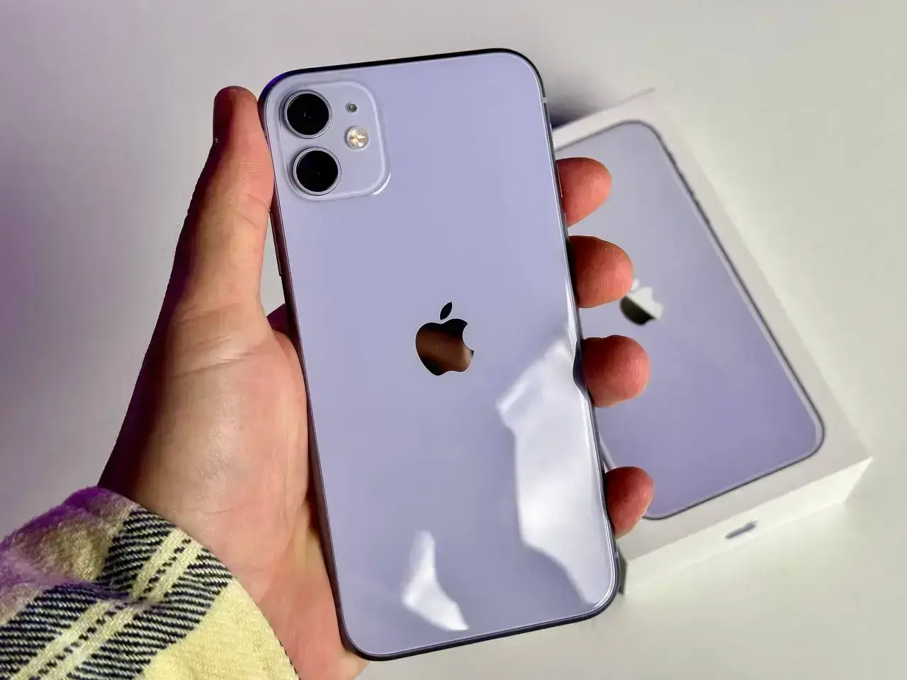 USED Apple iPhone 11 128GB Purple (MWLJ2)🔋100%(Состояние - 9.9/10, Комплект - Полный | гарантия - 1 мес.)