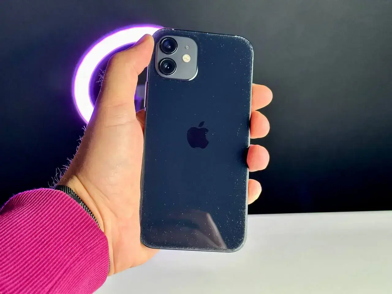 USED Apple iPhone 12 128GB Black (MGHC3, MGJA3)🔋100%(Стан - 8/10, Комплект - iPhone | гарантія - 1 міс.)