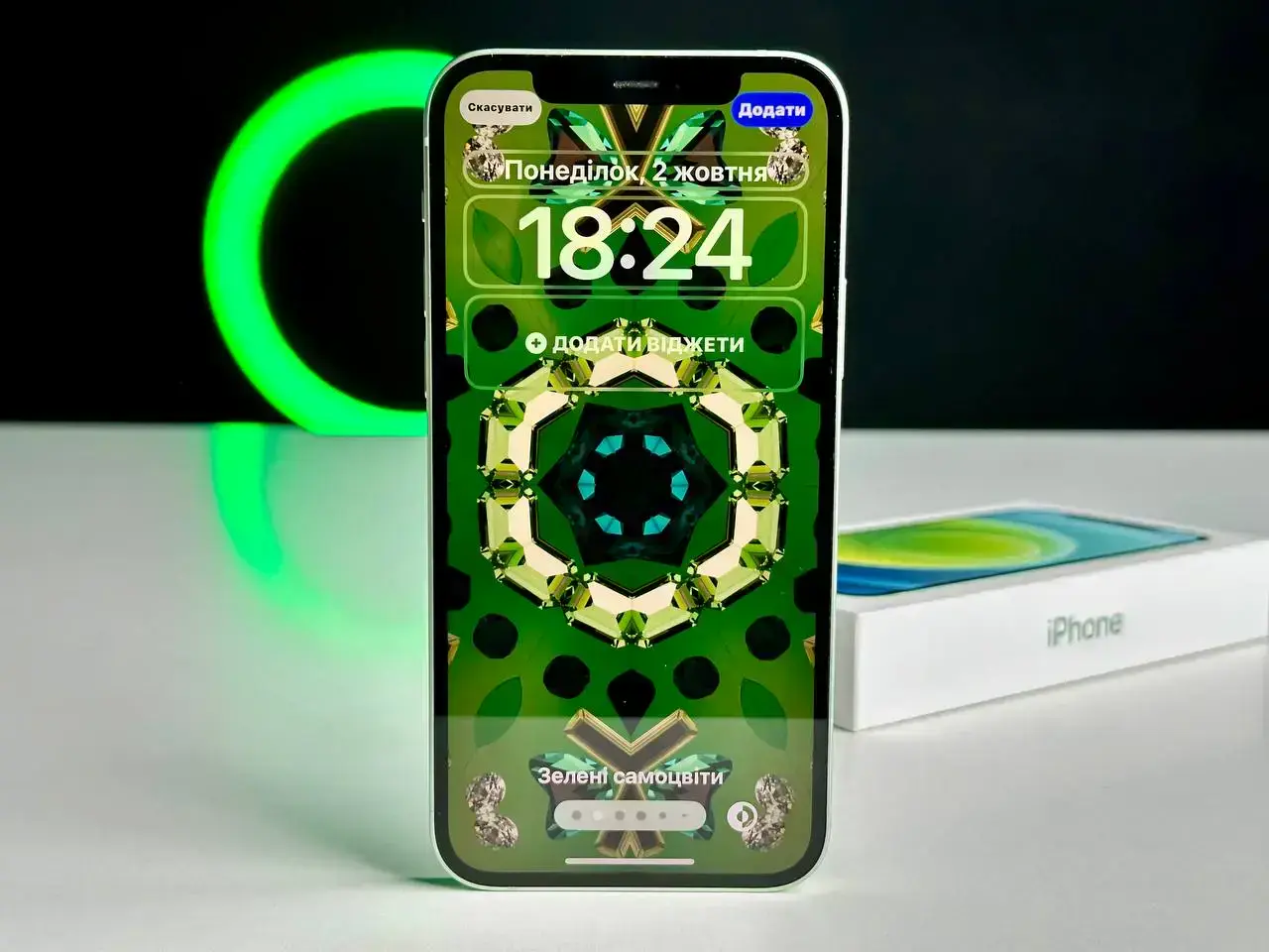 USED Apple iPhone 12 128GB Green (MGHG3, MGJF3)🔋86%(Стан - 10/10, Комплект - повний | гарантія - 1 міс.)