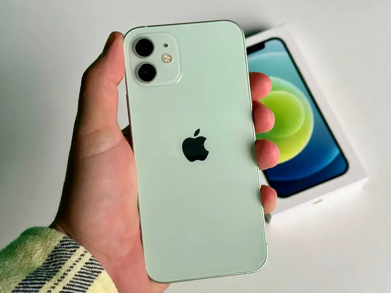 USED Apple iPhone 12 128GB Green (MGHG3, MGJF3)🔋87%(Стан - 10/10, Комплект - Повний | гарантія - 1 міс.)