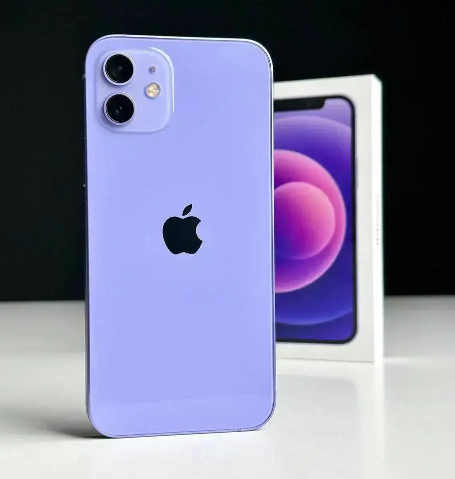 USED Apple iPhone 12 64GB Purple (MJNM3)🔋100%(Стан - 9.9/10, Комплект - повний | гарантія - 1 міс.)