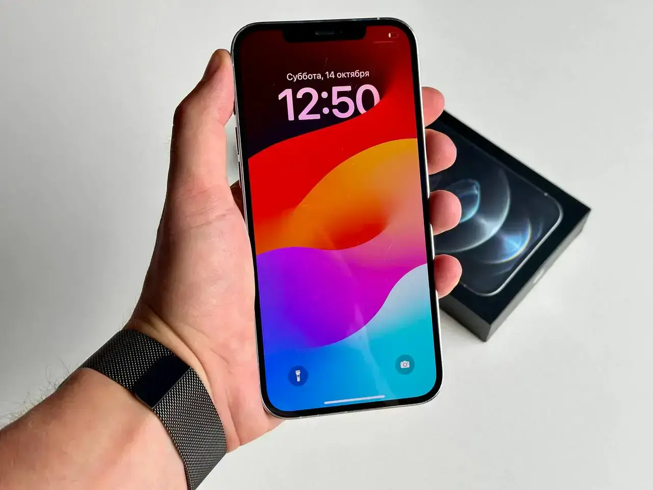 USED Apple iPhone 12 Pro Max 256GB Silver (MGCL3, MGDD3)🔋100%(Стан - 8.9/10, Комплект - Повний | гарантія - 1 міс.)