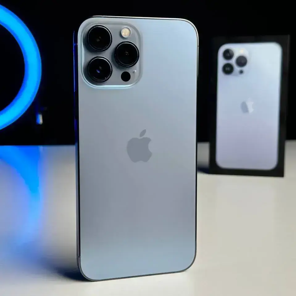 USED Apple iPhone 13 Pro Max 128GB Sierra Blue (MLKP3, MLL93)🔋98%(Стан - 10/10, Комплект - повний | гарантія - 1 міс.)