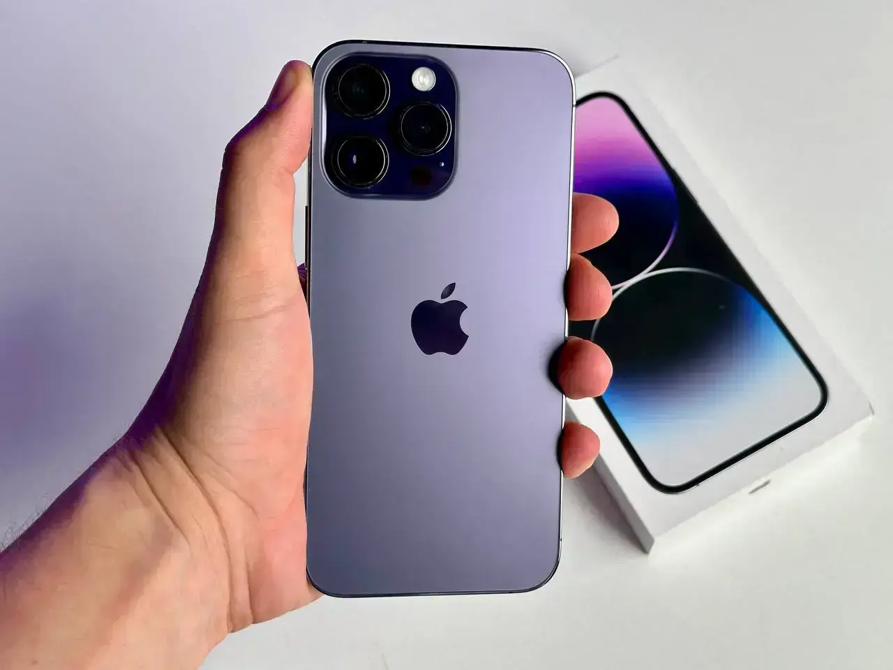 USED Apple iPhone 14 Pro Max 256GB Deep Purple eSim (MQ8W3)🔋89%(Стан - 9.5/10, Комплект - Повний | гарантія - 1 міс.)