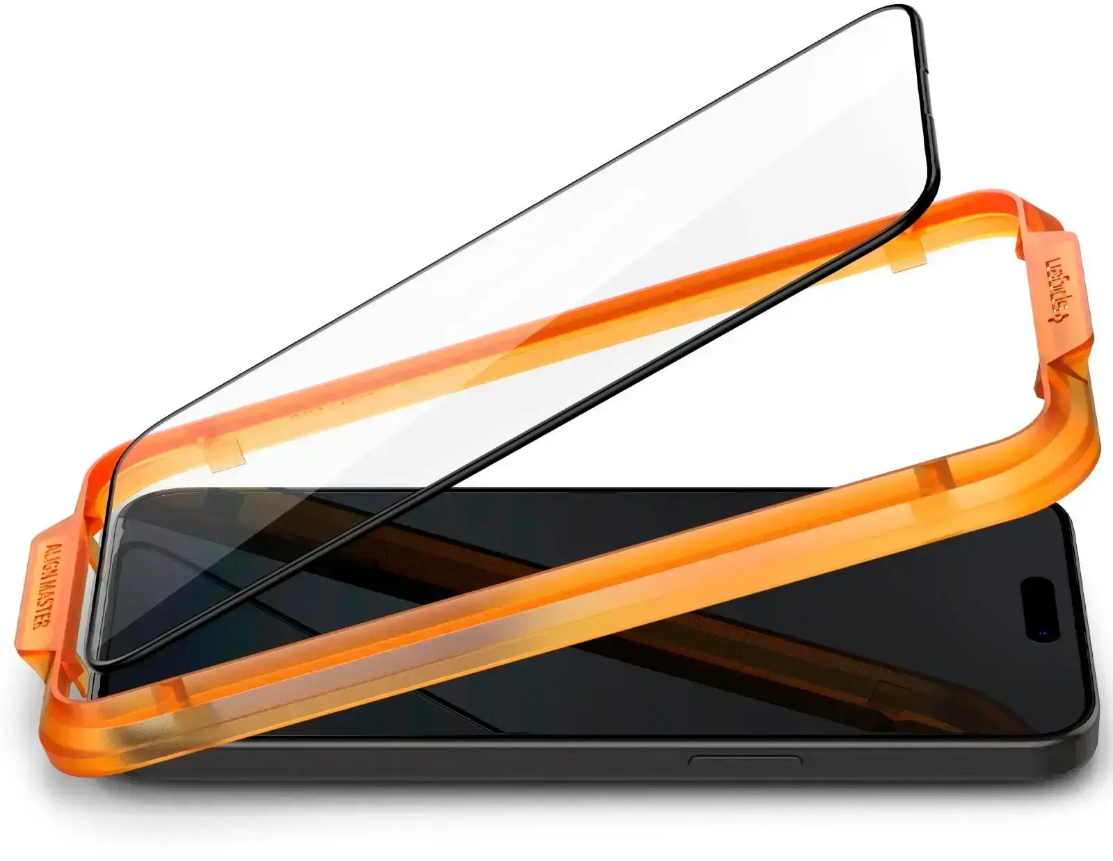 Защитное стекло Spigen Glas.tR Alignmaster Full Cover Black for iPhone 15 Pro (AGL06895)