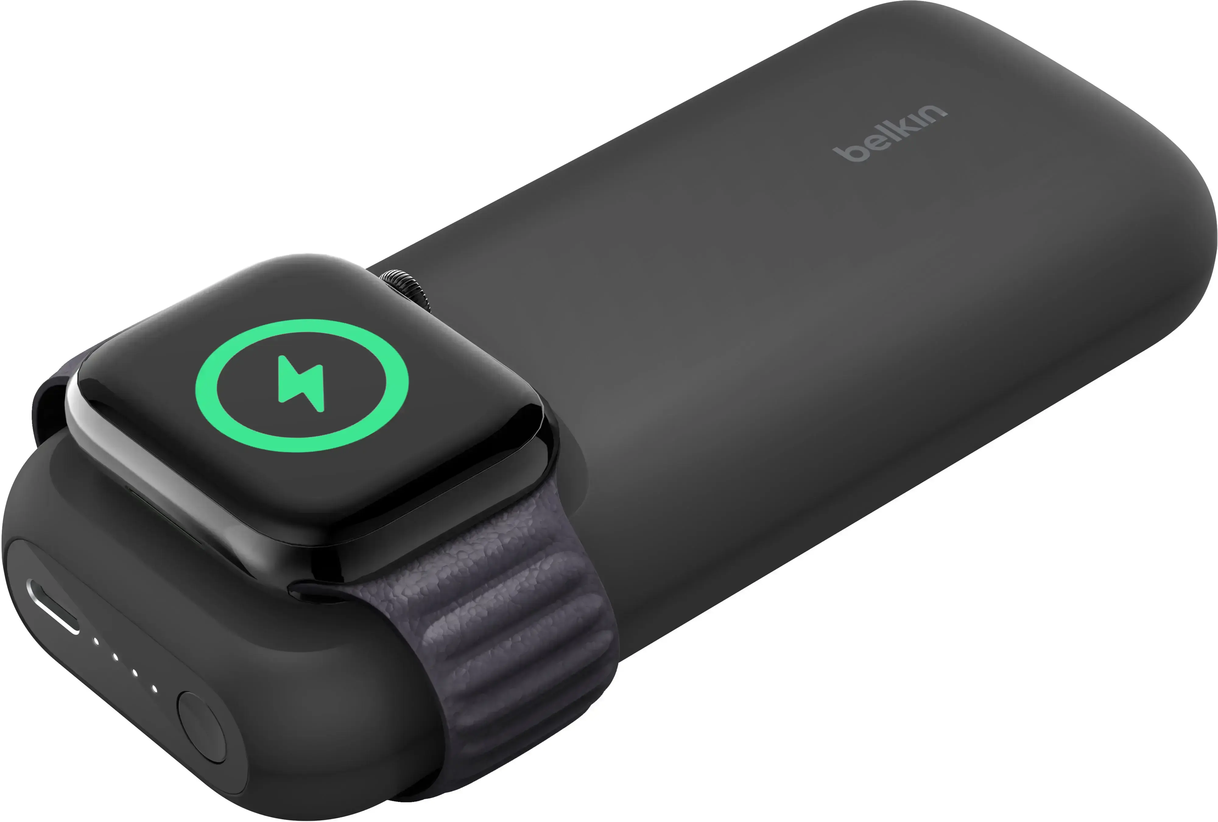 Внешний аккумулятор (павербанк) Belkin BoostCharge Pro Fast Wireless Charger for Apple Watch + Power Bank 10000mAh 20W - Black (BPD005btBK)