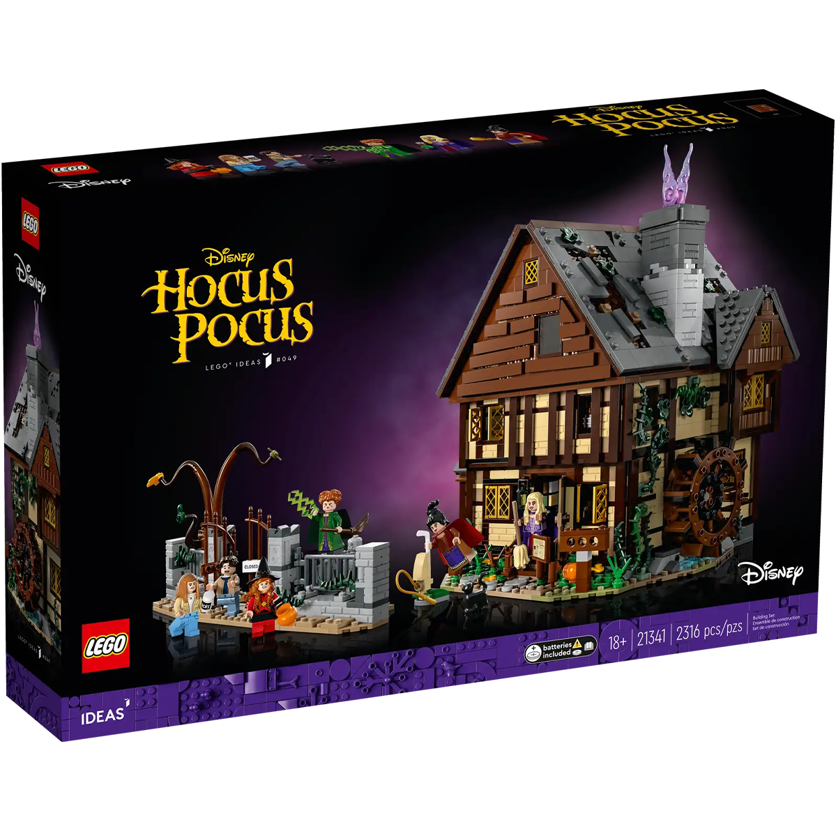 Блочный конструктор LEGO Disney Hocus Pocus: The Sanderson Sisters' Cottage (21341)