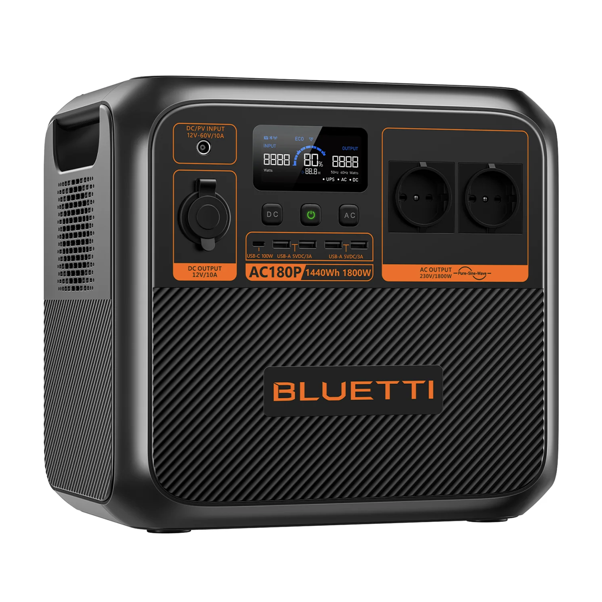 Портативная зарядная станция BLUETTI AC180P Portable Power Station | 1800W 1440Wh