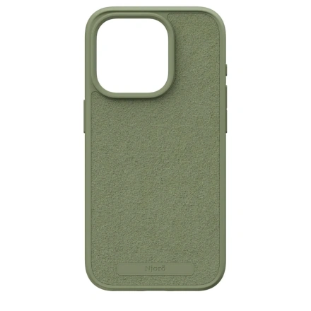 Чехол Njord Suede MagSafe Case for iPhone 15 Pro - Olive (NA53SU06)