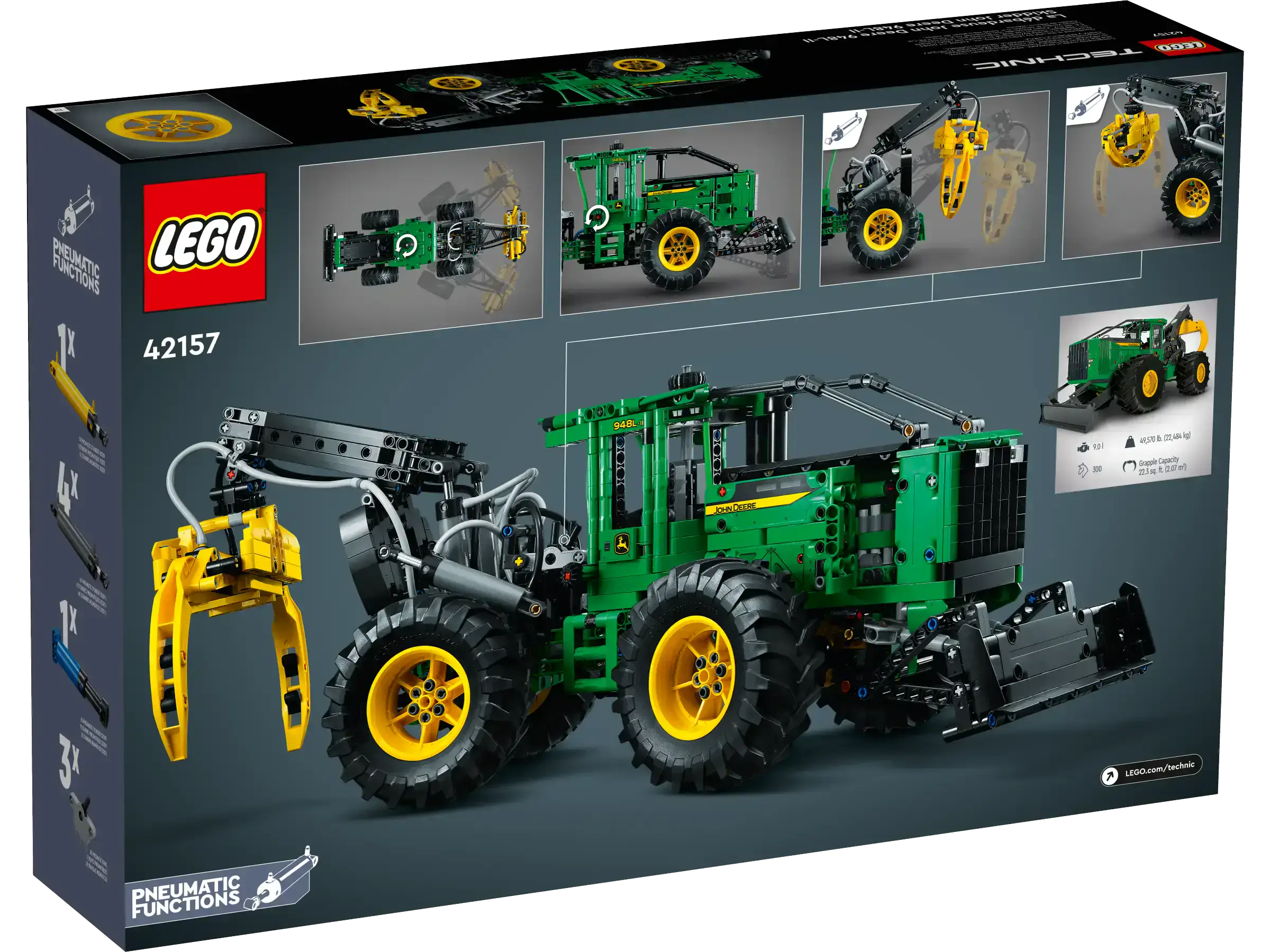 Блочный конструктор LEGO John Deere 948L-II Skidder (42157)