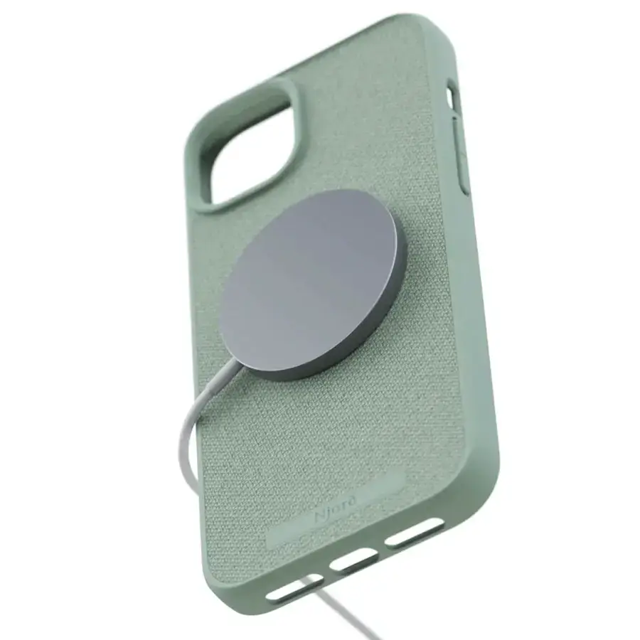 Чохол Njord Fabric MagSafe Case for iPhone 15 Plus - Turquoise (NA52FA13)