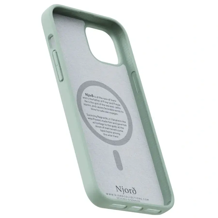 Чохол Njord Fabric MagSafe Case for iPhone 15 Plus - Turquoise (NA52FA13)