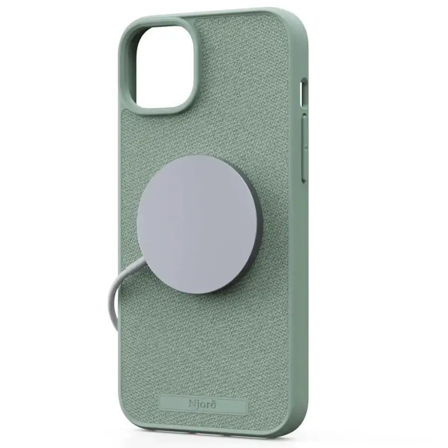 Чохол Njord Fabric MagSafe Case for iPhone 15 Plus - Turquoise (NA52FA13)