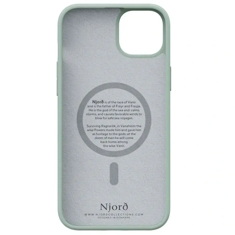 Чохол Njord Fabric MagSafe Case for iPhone 15 Plus - Turquoise (NA52FA13)