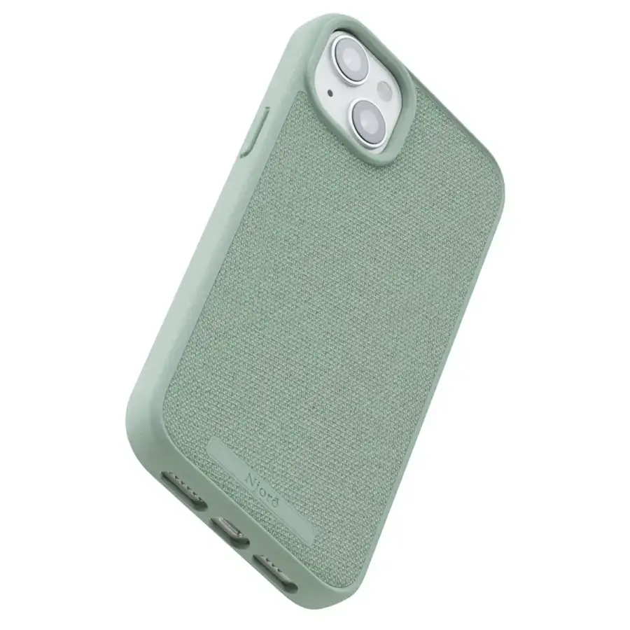 Чохол Njord Fabric MagSafe Case for iPhone 15 Plus - Turquoise (NA52FA13)