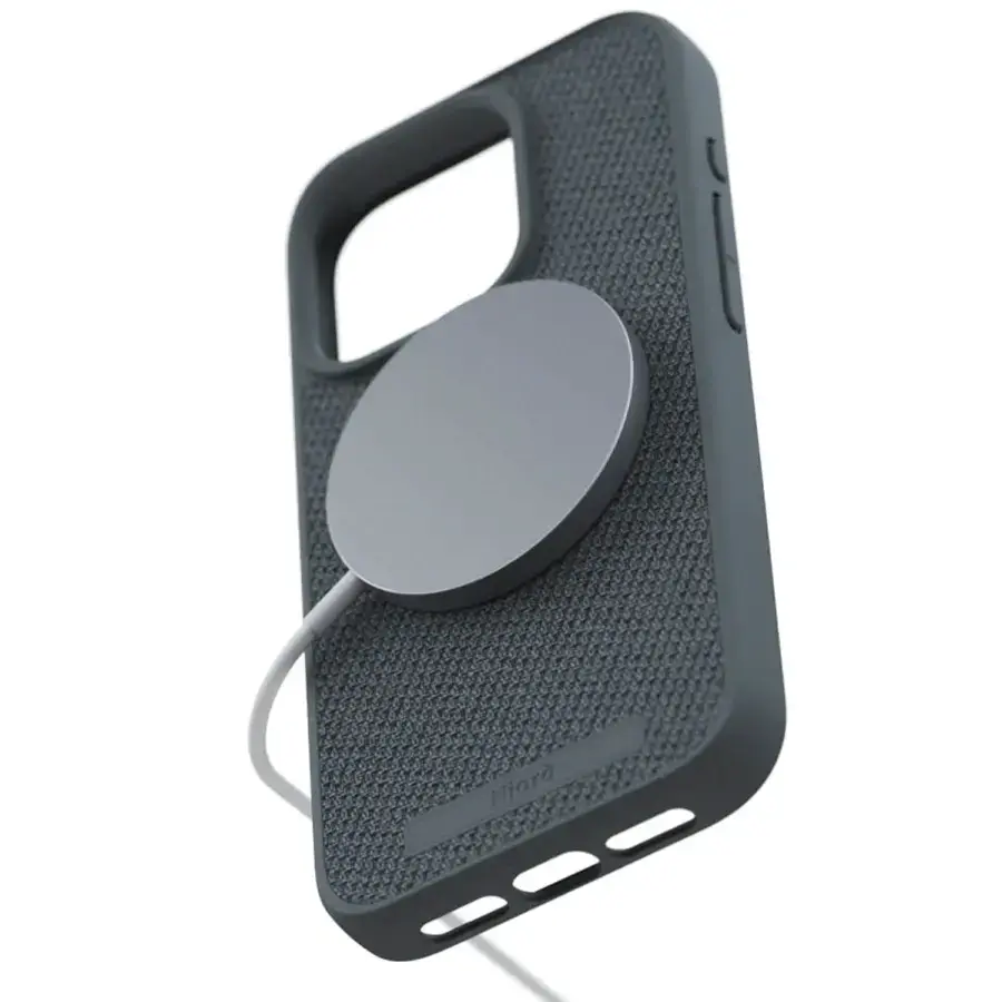Чехол Njord Fabric MagSafe Case for iPhone 15 Pro - Dark Grey (NA53FA09)
