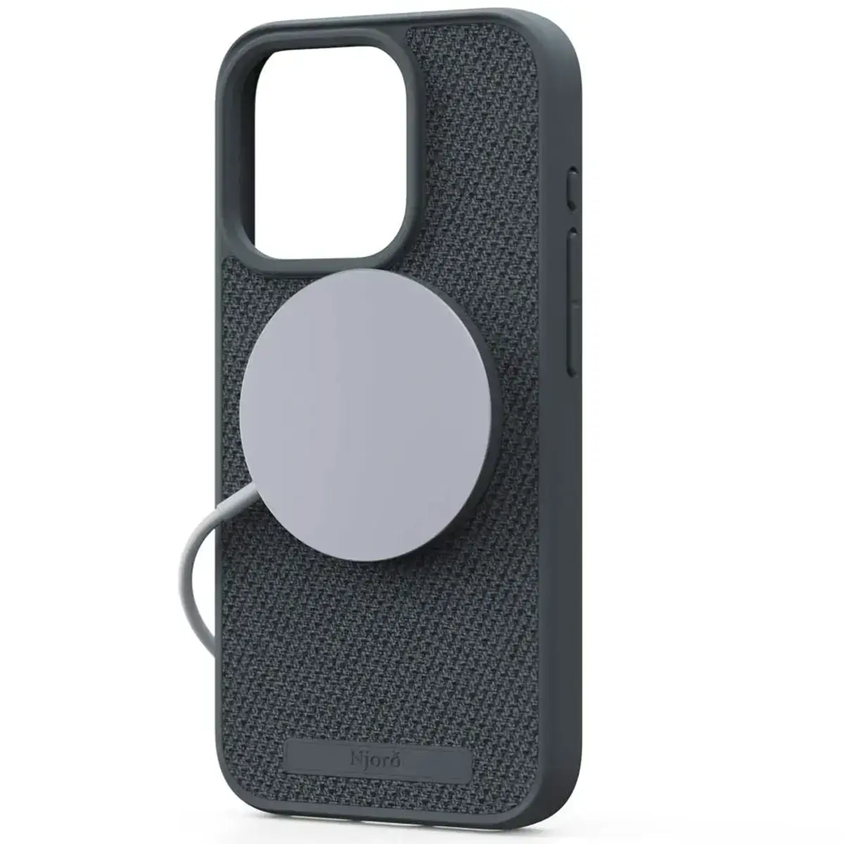 Чехол Njord Fabric MagSafe Case for iPhone 15 Pro - Dark Grey (NA53FA09)
