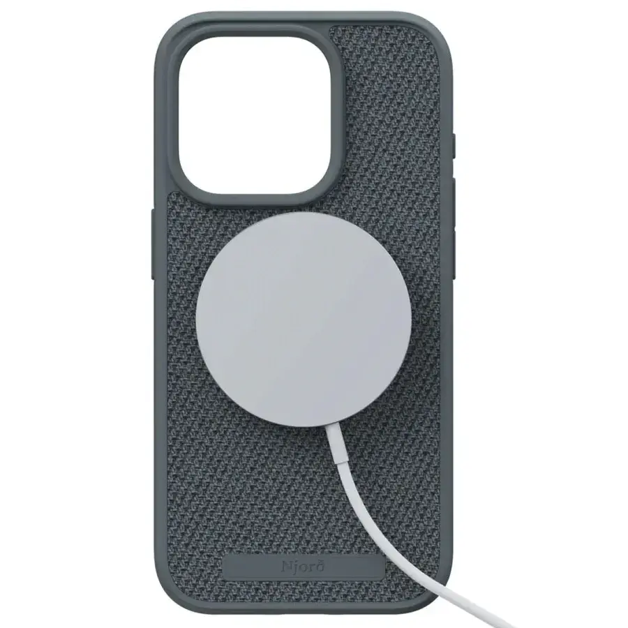 Чехол Njord Fabric MagSafe Case for iPhone 15 Pro - Dark Grey (NA53FA09)
