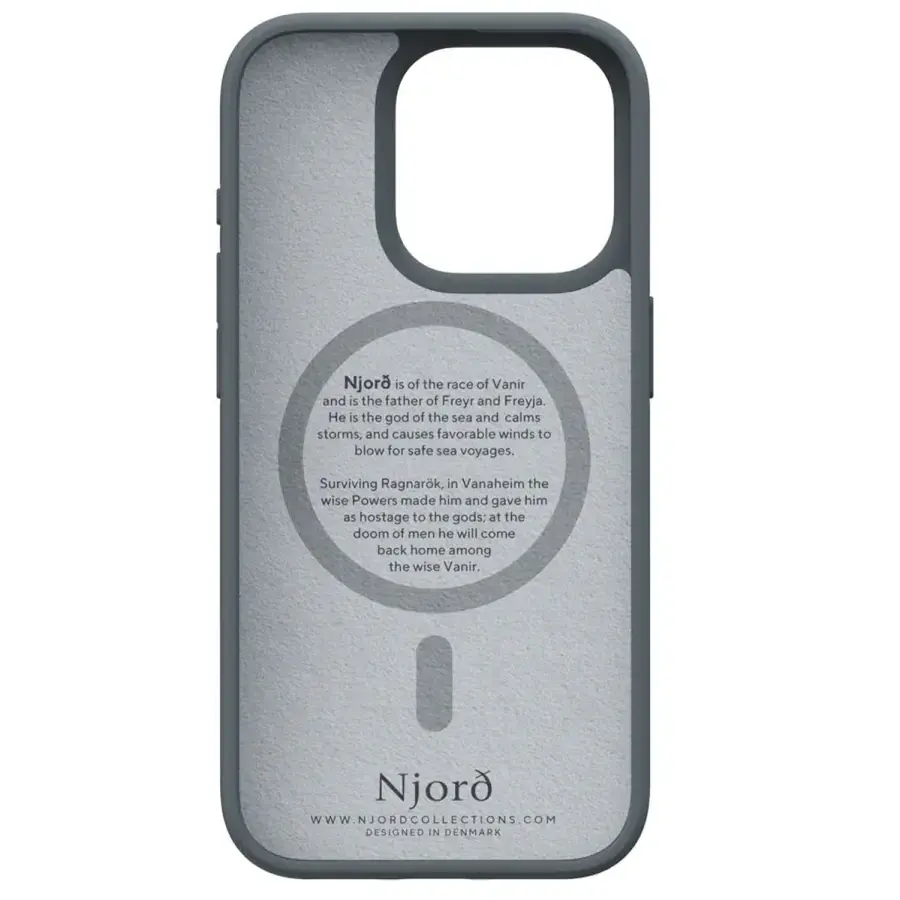 Чехол Njord Fabric MagSafe Case for iPhone 15 Pro - Dark Grey (NA53FA09)